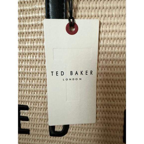 NEW! Ted Baker London Women's Icon Raffia Tote Bag w/ Ted Baker Embroidered Logo - Picture 4 of 6